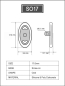 Preview: Silicone Pad for Glasses 17 mm oval screw on