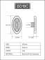 Preview: Silicone Pad for Glasses 19 mm oval push in