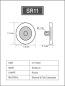 Preview: Silicone Pad for Glasses 11 mm round screw on