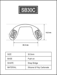 Silicone Soft Bridge 30 mm click in