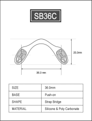 Silicone Soft Bridge 36 mm click in