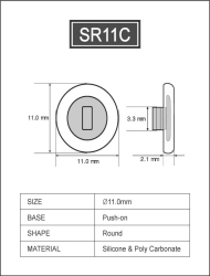 Silikon Brillenpad 11 mm