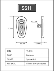 Silikon Brillenpad 11 mm