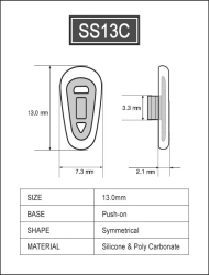 Silikon Brillenpad 13 mm